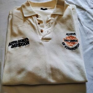 Harley-Davidson White Polo Shirt